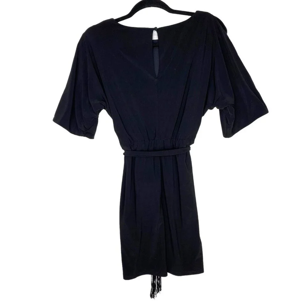 Jessica‎ Simpson Black Mini Dress 3/4 sleeves - Size XS - Wedding Guest Cocktail